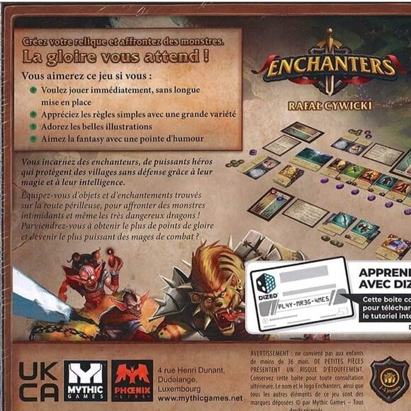 3/$77❤️new sealed ENCHANTERS board game French Version Française Mythic Games - Picture 7 of 8